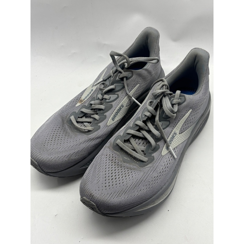 Brooks Ghost 15 Mens 11.5 Grey Running Shoes Neutral Road Sneakers DNA LOFT v2